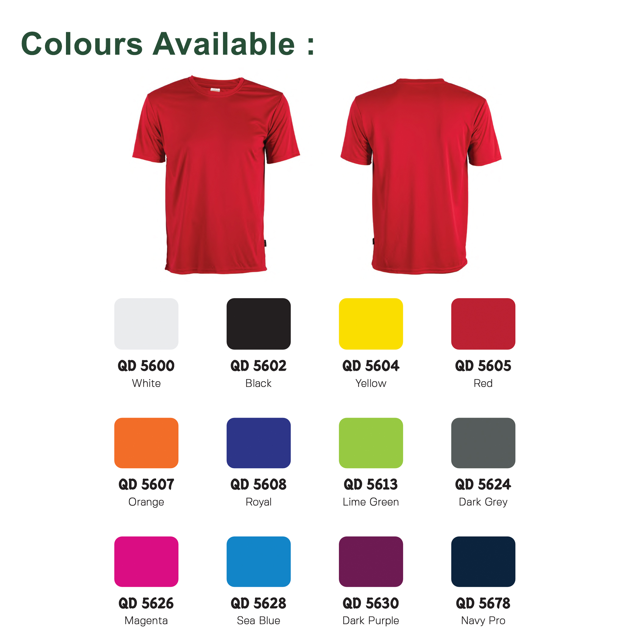 Interlock Dri Fit Round Neck Tee (AW0035) - Image 2