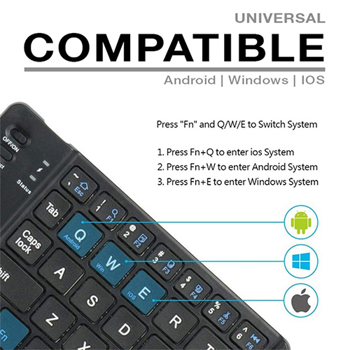 Wireless Foldable Pocket Size Keyboard (GE0153) - Image 7