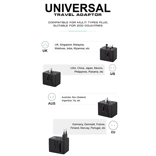 Universal Travel Adaptor with 3 USB + 1 TYPE-C Port (TA0062) - Image 4