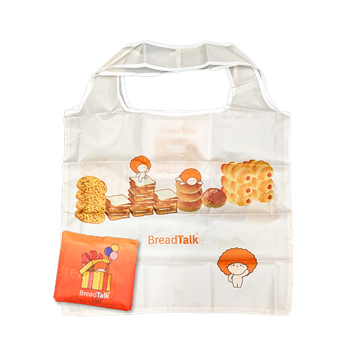Polyester Foldable Tote Bag - Round Handle (B0166)