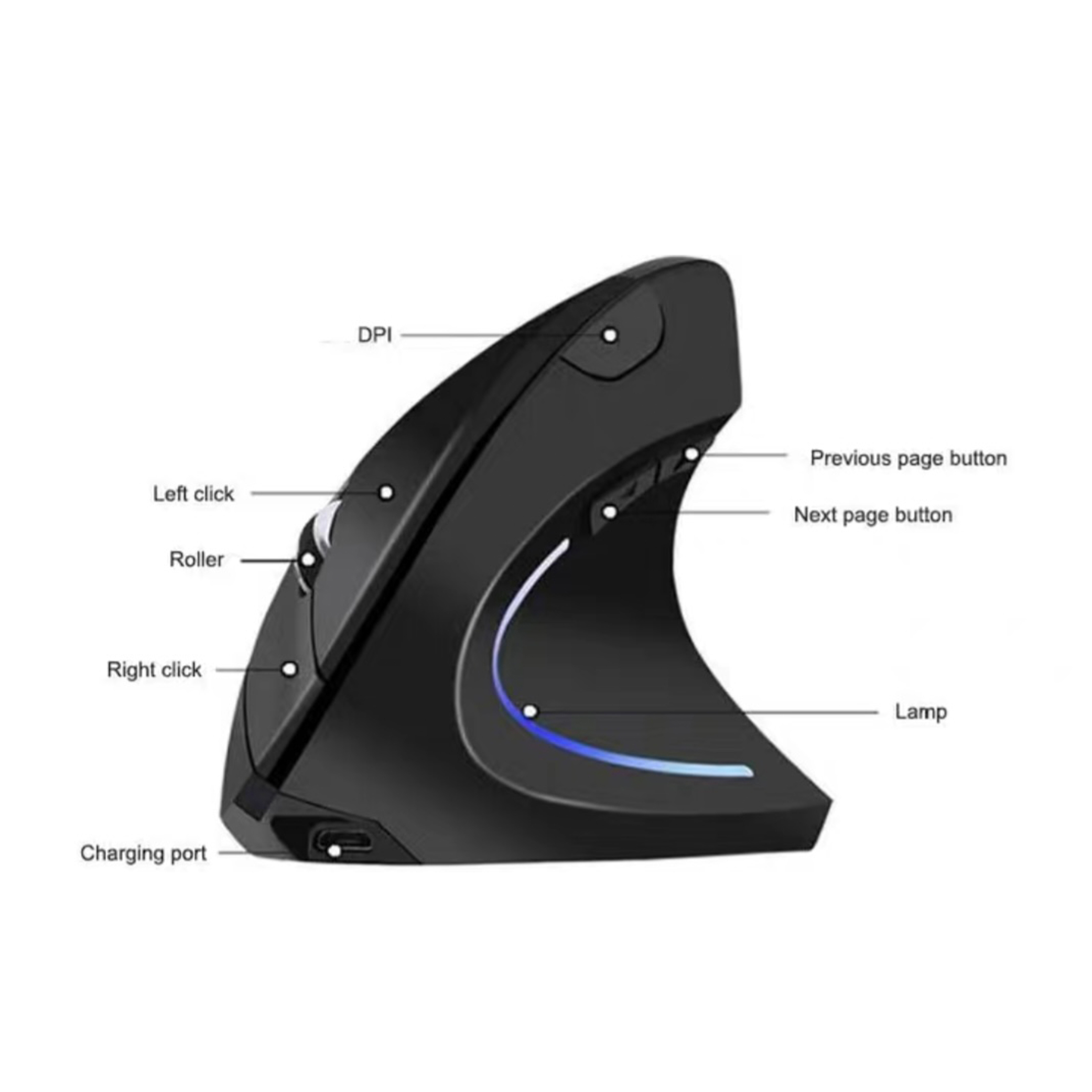 Vertical Wireless Mouse (GE0193) - Image 2