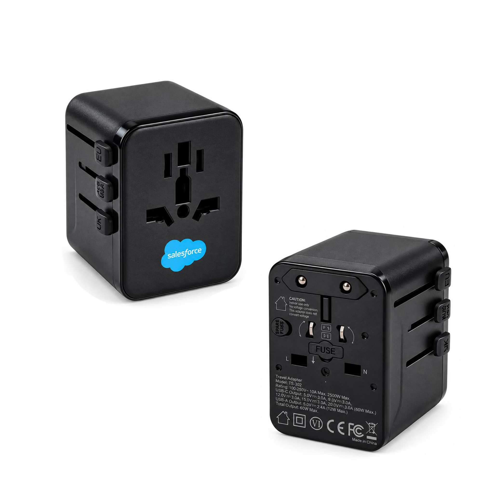 Universal Travel Adaptor with USB-C Fast Charging (TA0088) - Image 3