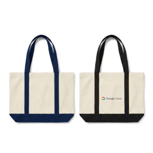 Cotton Tote Bag with Front Pocket (B0229)